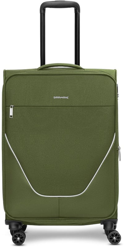 Stratic taska 4 wielen Trolley M 65 cm met uitbreidingsplooi - Zachte bagage - Combinatieslot - olive