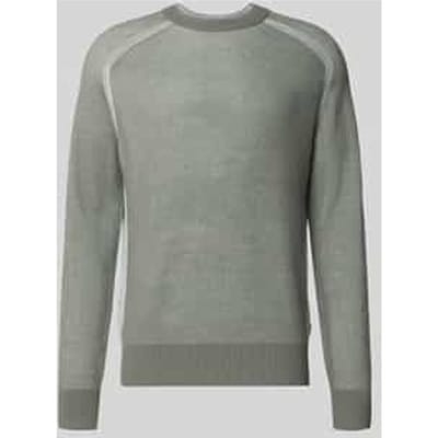 Regular Fit gebreide trui van scheerwolmix model 'AKAJER'