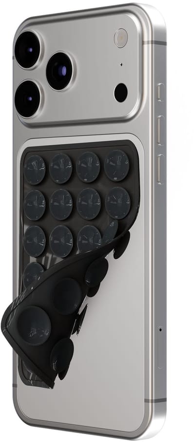 Casimoda® - Zuignap voor Telefoon - Universele telefoon patch - Zwart - Zuignap Hoesje - Plakt Op Alle Gladde Oppervlaktes