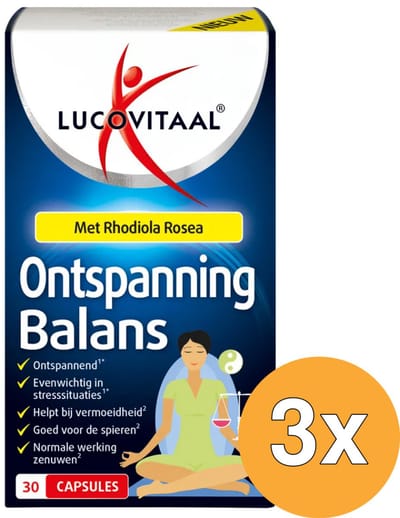3x Lucovitaal Ontspanning Balans (30 capsules)