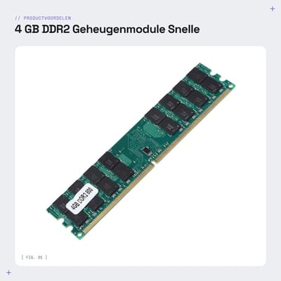 Dailygoods- Geheugenmodule 4 GB - 800 MHz - DDR2 - 240 PIN - PC2-6400 - Geschikt voor AMD - Capaciteit 4 GB - RAM