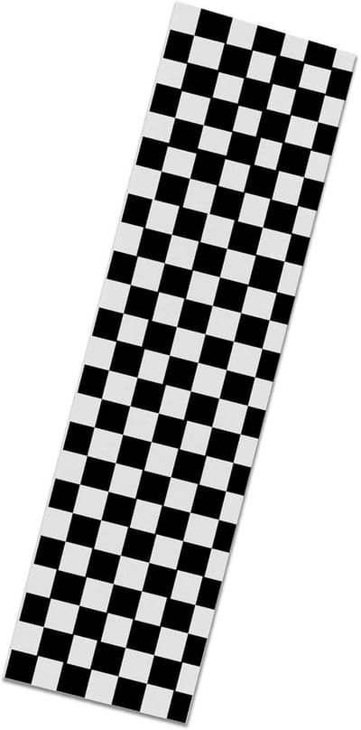 Skateboard Grip Tape 9" x 33" - Anti-Slip Grip Tape Zwart/Wit Geruit