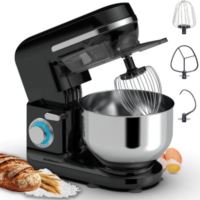 TIM® Mixer met mengkom - Mixer - Mixer met mengkom keukenmachine - Zwart - ‎37cm x 24cm x 32cm; 4.4 kg
