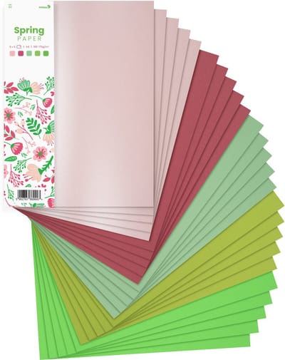 Netuno - set papieren in lentekleuren - 5x5 - A4 - 21 x 29,7 cm - 25 vellen