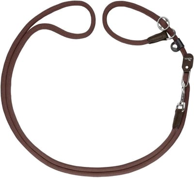 Verstelbare Retriever Hondenriem met Geïntegreerde Halsband - Bruin