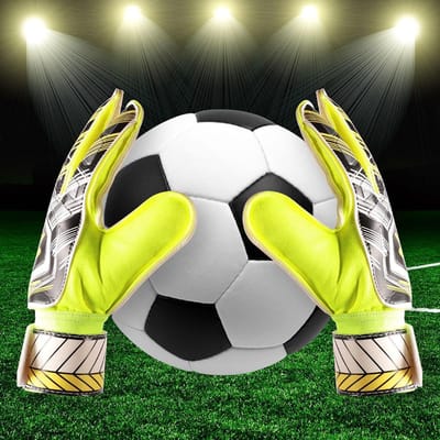 Keepershandschoenen Professionele Voetbalhandschoenen Verdikt Ademend voor Volwassenen Kinderen Tieners Volledige Vinger Handbescherming No.5
