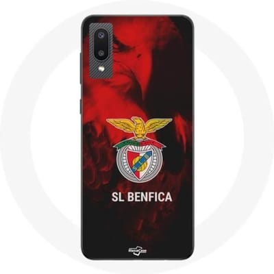 Coque maniacase pour Samsung Galaxy A02 slb benfica aigle noir