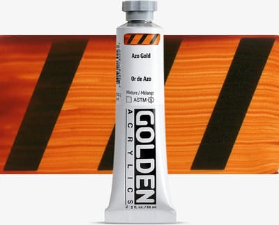 Golden Heavy Body Acrylverf serie 4 | Azo Gold (1302-2) 59 ml