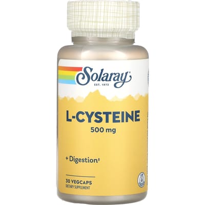 L-Cysteïne, 500 mg, 30 plantaardige capsules