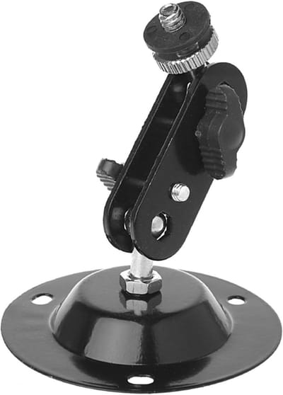 Projectorbeugel Muurbevestiging - Monitorhouder Camera Standaard - Presentatie Beeld - Roterend Verstelbaar - 7.3x7.3x10 cm - Zwart