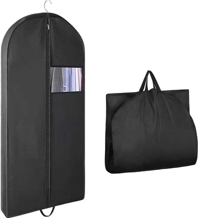 La'Moussawi ® Kledinghoes voor Reizen en Opslag met Venster en Ritssluiting, Geschikt voor Diverse Kledingstukken
