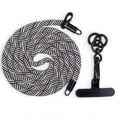 Verstelbaar 1,2 m Telefoonkoord met Clip – Universele Crossbody Schouderriem, Mobiele Telefoon Houder, Nekkoord, Keycord, Anti-Verlies Polsband, Telefoonriem, Hoesje Lanyard