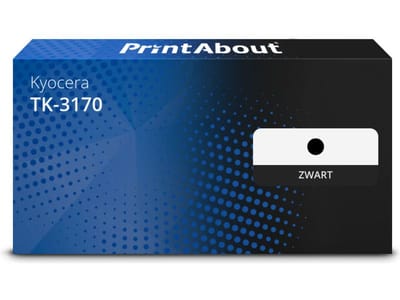 PrintAbout huismerk Toner TK-3170 Zwart Hoge capaciteit Geschikt voor Kyocera