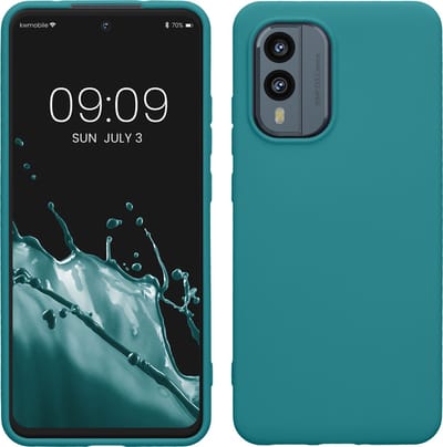 kwmobile telefoonhoesje geschikt voor Nokia X30 5G - Hoesje voor smartphone - Back cover in mat petrol
