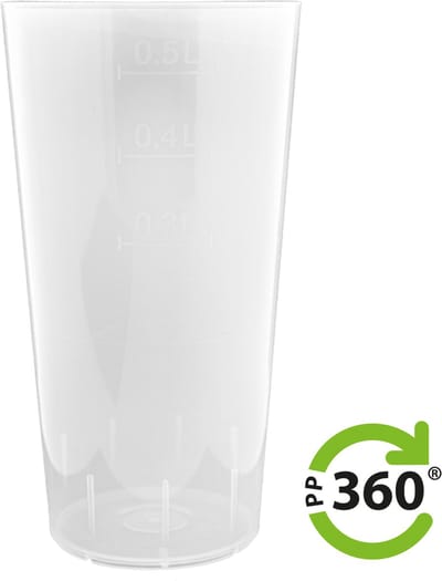 Herbruikbare Hardcups PP360® - 500cc (max) - 200 st/ds.
