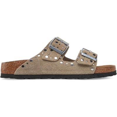 Birkenstock Arizona Slippers en Sandalen Dames - Beige - Maat 41 - Suède