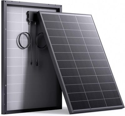 Zonnepaneel 100 Watt - Monokristallijn PV Module - Off-grid Stroom - 25% Hoge Efficiëntie - 31.1 x 22.7 inch - Zwart