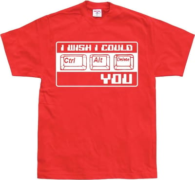 Hybris Ik zou willen dat ik je met CTRL-ALT-DEL kon verwijderen! Red