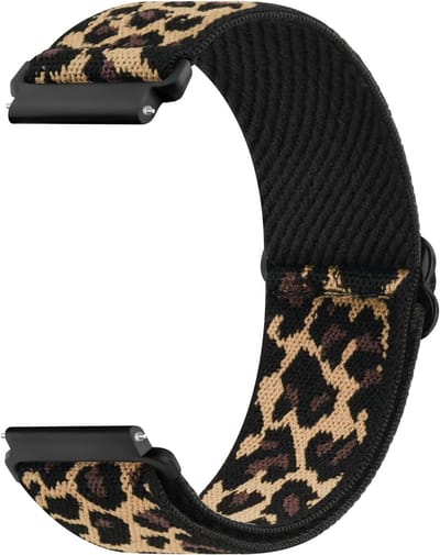 Nylon armband voor 20 mm horloge, elastisch en verstelbaar, reservearmbanden voor heren en dames, snelspanner en duurzaam ontwerp