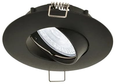 OutledTL Led Spot Platos - mat zwart - 100 mm - dimbaar - energiezuinig - kantelbaar
