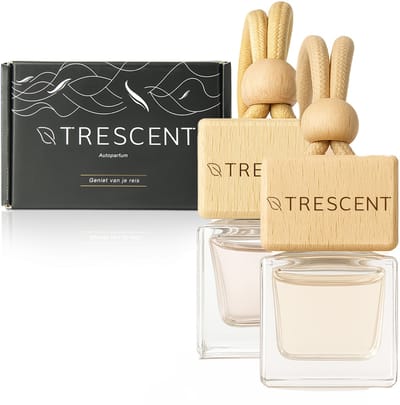 Trescent Auto Parfum Set 'Angels & La Vie Bella' | Autoparfum 2x10 ml | Auto Geurtje Vrouwen | Cadeau voor Vrouwen