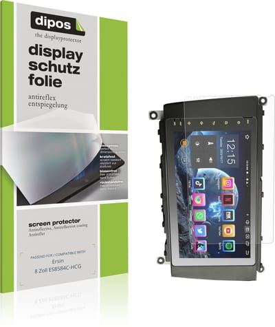 dipos – 2x Matte Beschermfolie geschikt voor Ersin 8 Zoll ES8584C-HCG | Krasbestendige & antireflecterende Screenprotector Ultra-Thin