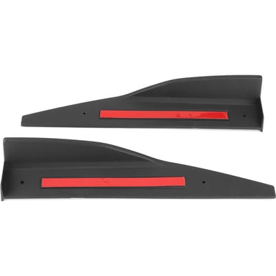 Zwarte Zijskirts Rocker Splitters Diffuser Winglet Geschikt voor Ford Mustang Roush 2015+ black