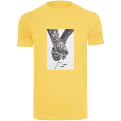 Mister Tee - Trust 2.0 Heren Tshirt - M - Geel
