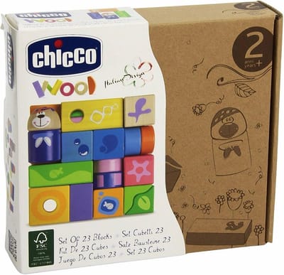 Bouwblokken Houten Set - Educatief Speelgoed - Cognitieve Vaardigheden Trainen - Vele Vormen Kleuren - 23 Delen - Multicolor