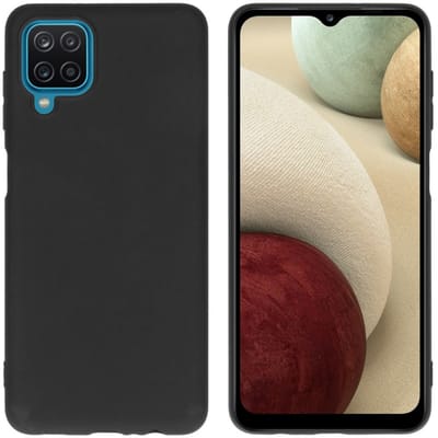 imoshion Hoesje - Geschikt voor Samsung Galaxy A12 - Color Backcover - Zwart