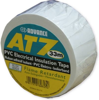 Advance AT7 Soft PVC Tape, wit, 38 mm - Balletvloer tape, 38 mm x 33 m, wit