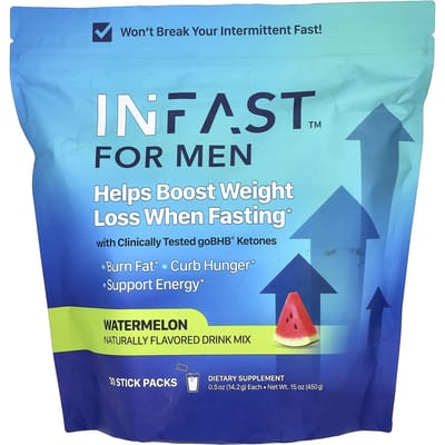 Cétones Réels, INFAST pour Hommes, Pastèque, 30 sachets, 14,2 g (0,5 once) chaque