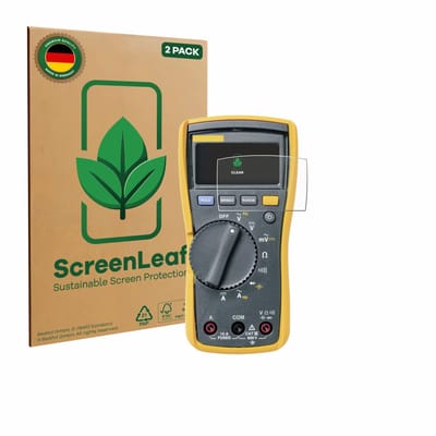 2 Stuks Screenprotector voor Fluke MultiMeter 113 - Hoogwaardige Beschermfolie transparant