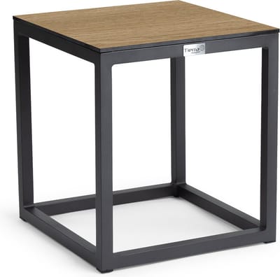 Tierra Outdoor Rio Bijzettafel S 40x40 Hoog 45cm Bergamo Houtlook