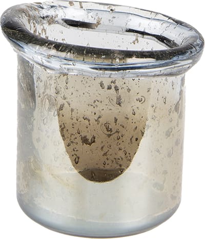 Clayre & Eef Theelichthouder Ø 10x9 cm Groen Glas