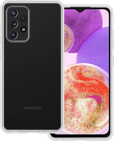 Hoesje Geschikt voor Samsung Galaxy A23 - Sterk & Shockproof - Hoes Cover - Siliconen Case - Transparant