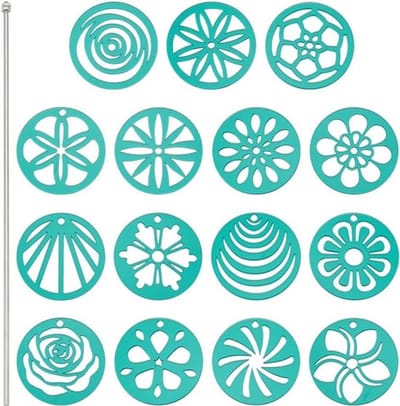 Dailygoods- Zeep Maken Benodigdheden 16 Stuks - Acryl Gereedschap - Roestvrij Stalen Stok - DIY Kaarsen - Taartdecoratie - Ambachten - Zeepgereedschap
