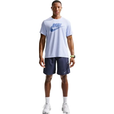 Nike dri-fit uv miler run energy t-shirt in de kleur blauw.