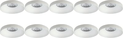 Spot Armatuur 10 Pack - Pragmi Vrito Pro - GU10 Inbouwspot - Rond - Wit - Aluminium - Ø82mm