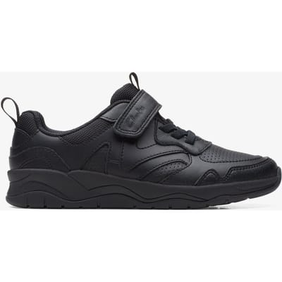 ClowderSprintK Zwarte Leren Schoenen