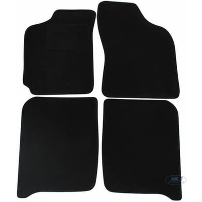 Vloertapijt - J&J AUTOMOTIVE - Fiat Palio 1998-2002 - Zwart Velours - Antislip - Op Maat Gemaakt