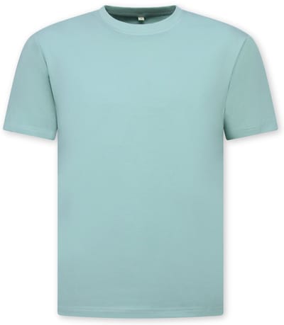 Oversized T shirt Heren - Effen T shirt Heren Blanco - MD6530 - Mint Groen