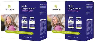 Vitakruid Multi Dag & Nacht Vrouw 50+ - 2 x 2x90 tabletten - Voordeelverpakking