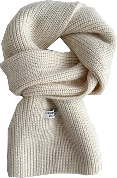 Gebreide Sjaal - Sjaal Dames - Wintersjaal - Wit