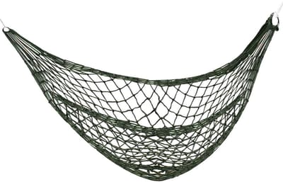 Dailygoods- Reishangmat Lichtgewicht - Nylon - 2 Persoons - Versterkte Borgringen - Totale Lengte 400 cm - Draagvermogen 200 kg - Hangmat