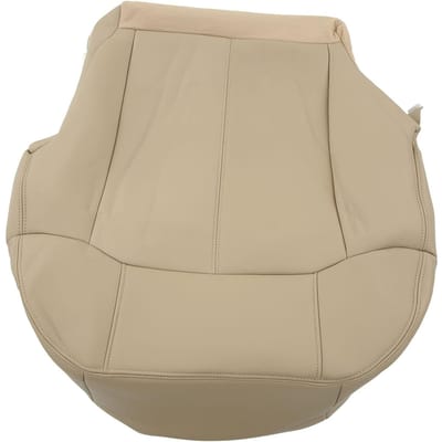 Housse de Siège Inférieure Avant Conducteur Cuir PU Protecteur de Siège Auto Remplacement pour Chevy Suburban 1999‑2002 Beige