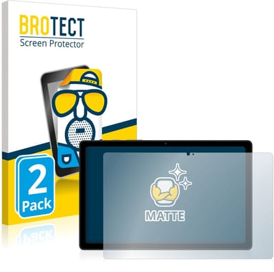 BROTECT - Screenprotector voor Samsung Galaxy Tab A7 10.4 LTE 2020 (Landschapsmodus) - Folie Beschermfolie matte 2 Stuks