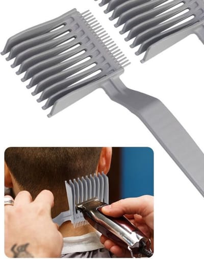 New Age Devi - Opscheerkam - Fade Kam - Opscheren - Knipkam - Haar Baard Trimmer - Thuis Kapper - Barber - Styling - Haar - Professional - Accessoire - Grijs