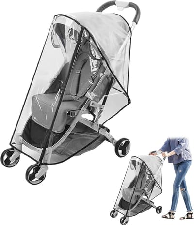Beschermingstuk regenhoes voor kinderwagen