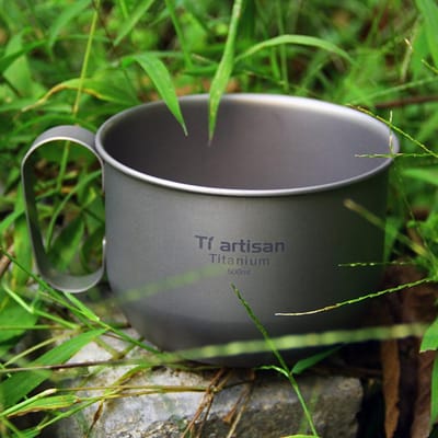500 ml titanium waterbeker koffiemok buiten kamperen wandelen backpacken